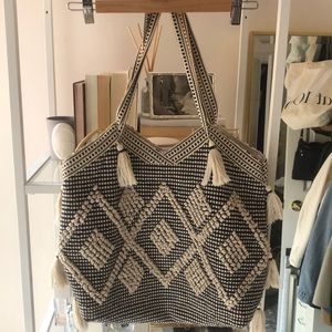 H&M boho tote bag